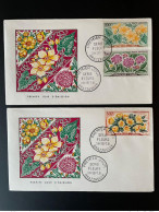 Congo 1961 Mi. 9 - 11 FDC 1er Jour Cover Fleurs Blüten Blumen Flowers Poste Aérienne Airmail - Altri & Non Classificati
