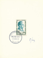 France 1959 N° 1200 Héros De La Résistance Médéric Védy Oblitéré 1er Jour Signé Du Graveur Serres - Artistenproeven