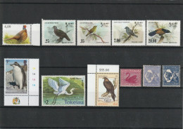 Western Australia Belgium Sri Lanka BAT Tokelau Australia Birds Fauna Fine Lot MNH - Colecciones & Series