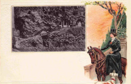 WILDKIRCHLI Weissbad IR Wildkirchli Reiterin Lithographie - Sonstige & Ohne Zuordnung