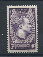 France N°338** (MNH) 1937 - Aviateur "Jean Mermoz" - Ungebraucht