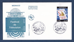 Monaco - FDC - Premier Jour - YT N° 2295 - 41 ème Festival De Télévision De Monte Carlos - 2001 - FDC