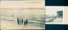 Leporello CPA Point Pleasant New Jersey USA, Strand, Clark's Landing, Warwick-Arms-Hotel - Autres & Non Classés
