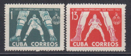 Kuba MiNr. 841-842 Panamerikanische Spiele Sao Paulo Sport Baseball **/MNH 1963 - Ungebraucht