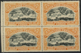[** SUP] N° 21, 25c Orange En Bloc De 4. Luxe - Cote: 88€ - Unused Stamps