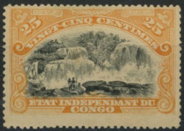 [* SUP] N° 21-Cu, 25c Orange Grand Format Vertical. R - Unused Stamps