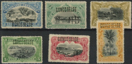 [* SUP] N° 30B2/35B2, Les 6 Valeurs Avec Surcharges à La Main De Bruxelles Au Type II. Peu Courant - Cote: 480€ - Unused Stamps