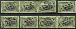 [**/* SUP] TX7, 5c Vert, Lot De 8 Ex - 6 Neufs ** - Cote: 218€ - Nuovi