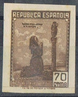 Sello Correo De Campaña 1939 Guerra Civil, No Emitido, 70 Cts Sin Dentar,  Edifil Num NE-52s * - Nuovi