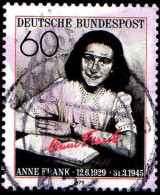 RFA Poste Obl Yv: 857 Mi:1013 Anne Frank (cachet Rond) - Schriftsteller
