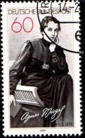 RFA Poste Obl Yv: 844 Mi:1001 Agnes Miegel Poète (TB Cachet Rond) - Schriftsteller