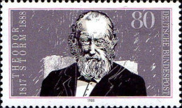 RFA Poste N** Yv:1203 Mi:1371 Theodor Storm Poète - Schriftsteller