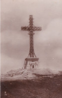 ROMANIA – SINAIA BUSTENI BUCEGI MOUNTAINS – CARAIMAN CROSS UNDER CONSTRUCTION – WW1 MEMORIAL MONUMENT RPPC REAL PHOTO - Romania