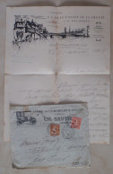INDRE BERRY  RARE CH GAUTHIER ARGENTON SUR CREUSE ARMES AUTOMOBILES CYCLES LETTRE SI VALLEE DE LA CREUSE - 1900 – 1949