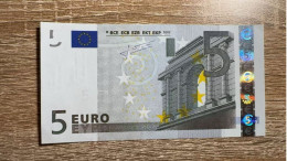 5 Euro，V, Trichet， Spain，M006C2，GEM UNC Condition - 5 Euro