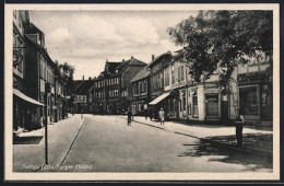 AK Soltau /Lüneburger Heide, Strassenszene, Geschäftshäuser - Soltau