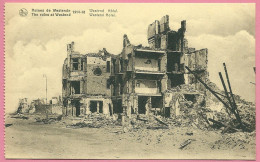 C.P. Westende =  Oorlog 1914-1918  :  Puinen  : Westend  Hotel - Westende