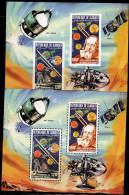 DJIBOUTI  1984 375TH ANNIVERSARY OF THE COMPLETION OF GALILEO'S TELESCOPE MI No BLOCK 105A+B MNH VF!! - Sterrenkunde
