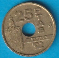 Spanien 25 Pesetas Al-N-Bro 1992 Weltausstellung Sevilla 92  Nr.KM Nr.905 ( K294) - 25 Pesetas