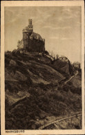 CPA Braubach Am Rhein, Marksburg, Burg Auf Einem Hügel, Schriftzug 'MARKSBURG' - Other & Unclassified
