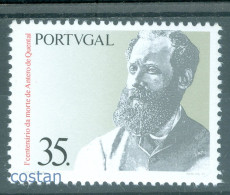 1991 Antero De Quental,famous Poet,philosopher,writer,Portugal,Mi.1874,MNH - Ecrivains