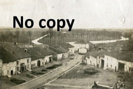 PHOTO FRANCAISE - LE SANON ET LE CANAL RUE A BAUZEMONT BAS PRES DE LUNEVILLE MEURTHE ET MOSELLE GUERRE 1914 1918 - War, Military