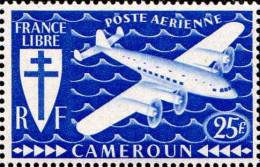 Cameroun Avion N** Yv:16 Mi:242 Avion Quadrimoteur & Croix De Lorraine - Airmail