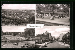AK Gevelsberg, Verkehrspavillon, Mittelstrasse Und Strandbad - Gevelsberg