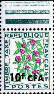 Réunion Taxe N** Yv:54 Mi:54 Pervenche Bord De Feuille - Postage Due
