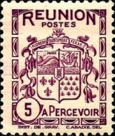 Reunion Taxe N** Yv:16 Mi:16 Armoiries Cuocumque Ferar - Postage Due