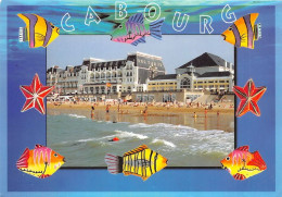 CABOURG La Plage Le Grand Hotel Et Le Casino 19(scan Recto-verso) MA1158 - Cabourg