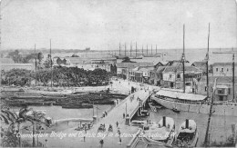 A866 Barbados 1926 Chamberlain Bridge And Carlisle Bay Steamboats Port Postcard - Carlisle