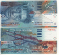 SWITZERLAND  100  Francs   P72j   Dated 2014   ( Alberto Giacometti + Bust Sculpures On Back ) - Svizzera