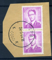 2 X 1067 Stempel/cachet : Spa, 13 Puntjes, Gegroepeerd En Letter K - 1953-1972 Occhiali