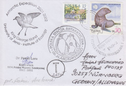 Poland Polish Base Arctowskiego Ca Antarctic Expedition 2001/02 Univ Jena Signature Ca Arctowskiego 27.09.2002 (63339) - Antarctic Expeditions