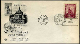 Delcampe - Nations Unies - FDC - Honoring United Nations, General Assembly - FDC