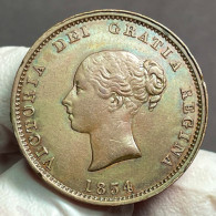 New Brunswick Canada  Half Penny  Token  1854  KM# 3  CHARMING TONING  AUNC - Canada