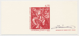 France 1999 - Epreuve / Proof Signed By Engraver Arnaud De Moles - Stained Glass - Auch Cathedral - Kirchen U. Kathedralen
