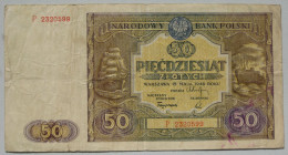 50 / Piecdziesiat Zlotych 15.5.1946 (WPM 128) - Pologne