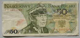 50 / Piecdziesiat Zlotych 1.6.1986 (WPM 142c) - Pologne