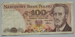 100 / Sto Zlotych 1.12.1988 (WPM 143e) - Pologne