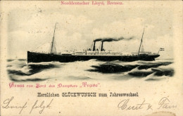 CPA Norddeutscher Lloyd Bremen, Dampfer Trave - Sonstige & Ohne Zuordnung