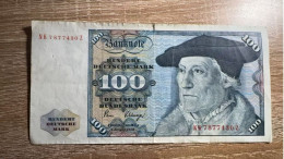 Germany，100 Deutsche Mark，1989，pick 34d，VF Condition - 100 Deutsche Mark