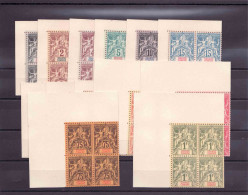 Grande Comore Serie Groupe Serie Complete Exposition De 1900 En Bloc De 4 Bord De Feuille ** SUP - Altri & Non Classificati