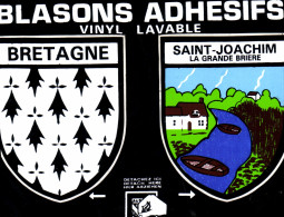 CPSM Bretagne Saint Joachim La Grande Briere Blasons Adhésifs - Saint-Joachim