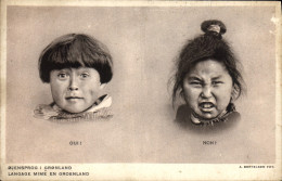 CPA Jensprog I Gronland Langage Mime En Groenland Pavillon Du Danemark Paris 1931 - Groenland