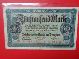Sächsische Bank Zu Dresden 5000 MARK 1923 Circuler (B.36) - [11] Local Banknote Issues