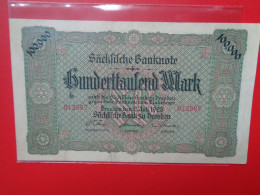 Sächsische Bank Zu Dresden 100.000 MARK 1923 Circuler (B.36) - [11] Local Banknote Issues
