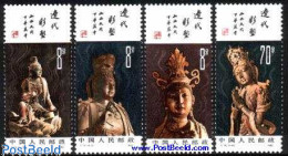 China People’s Republic 1982 Sculptures 4v, Mint NH, Art - Sculpture - Nuovi