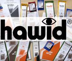 HAWID Schaufix 4034, Geteilter Rücken, 210 X 34 Mm, Schwarz, Packung Zu 22 Stück - Postzegelhoes